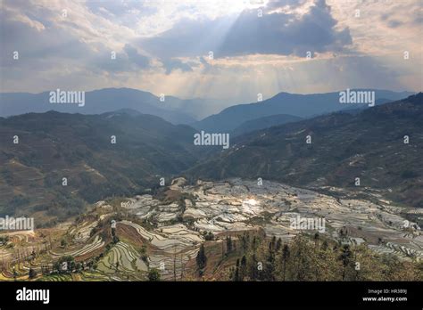 YuanYang rice terraces in Yunnan, China, one of the latest UNESCO World ...