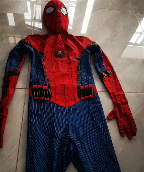 TOM HOLLAND Suit homecoming version with Face shell & 3D Rubber Web Mo – joyydesign