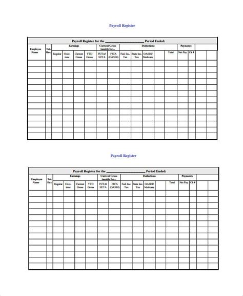 FREE 48+ Printable Payroll Templates in PDF | MS Word | Excel