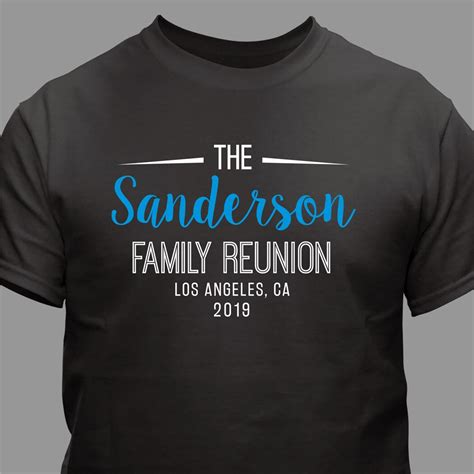 Personalized Family Reunion With Script Name T-Shirt | GiftsForYouNow