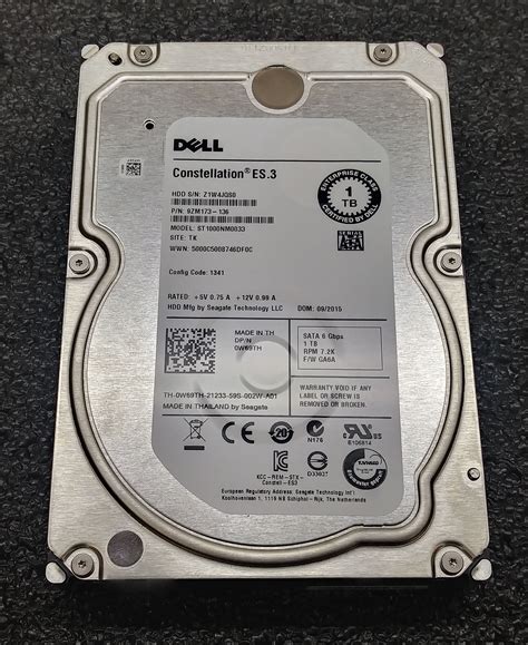 Dell 0W69TH Seagate 1TB SATA Hard Drive 7.2K 3.5" ST1000NM0033 6Gbps - Walmart.com - Walmart.com