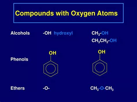 PPT - Compounds with Oxygen Atoms PowerPoint Presentation, free ...