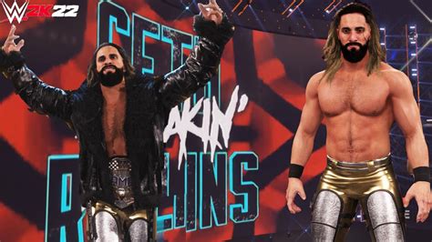 WWE 2K22 Seth Rollins 2022 Gold Attire with Blonde Hair, Entrance , Finisher ,Signature ...