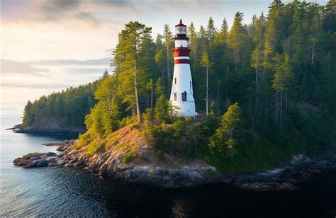 Premium AI Image | lighthouse landscape