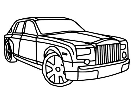 Rolls Royce Image coloring page - Download, Print or Color Online for Free