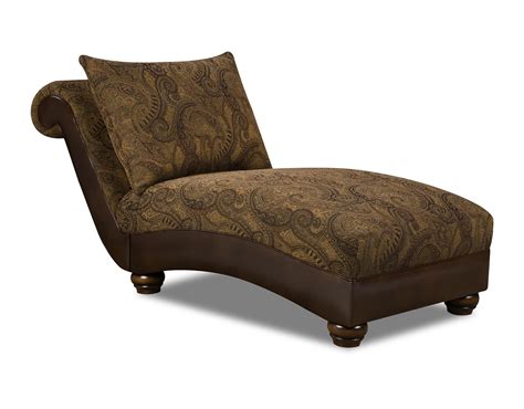 Knoxville Wholesale Furniture: United Furniture Industries 8104 Leather and Chenille Chaise