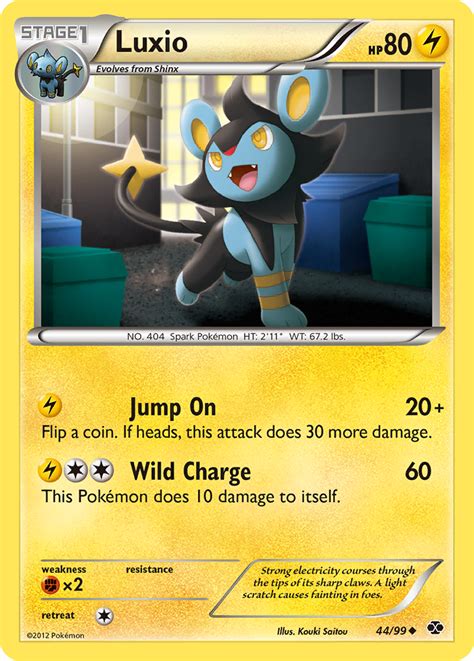 Luxio 44 (Next Destinies 2012) Pokemon Card