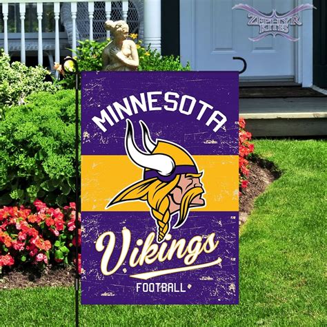 Vintage Minnesota Vikings Garden Flag