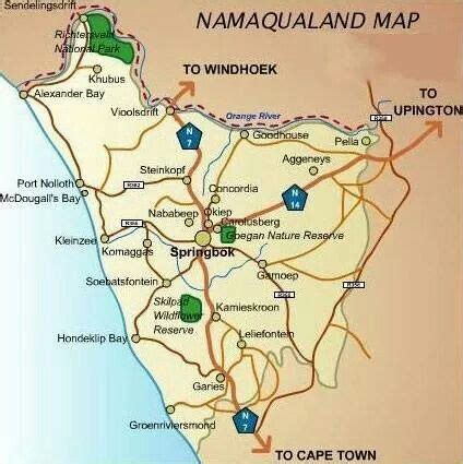 Map of Namaqualand