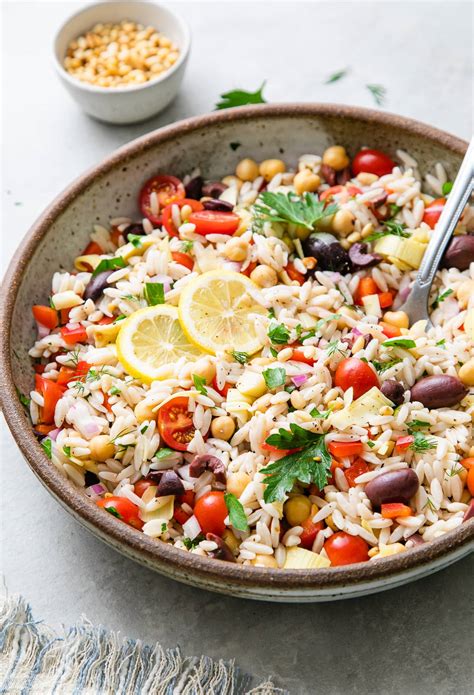 Mediterranean Orzo Salad (Healthy + Easy Recipe) - The Simple Veganista