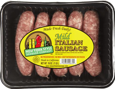 Mild Italian Sausage - New York Style Sausage Company