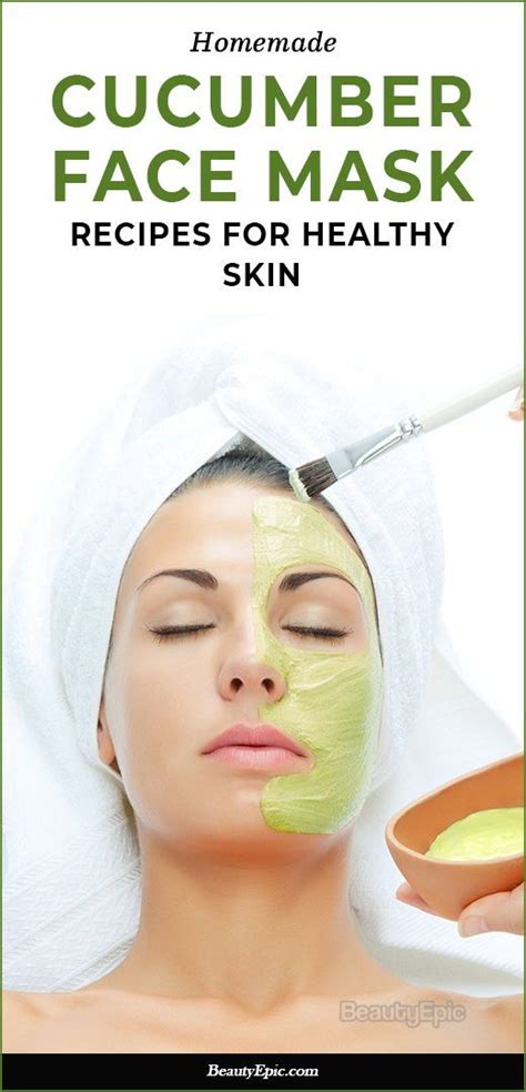 10 Best Homemade Cucumber Face Mask Recipes | Cucumber face mask, Cucumber for face, Face mask ...