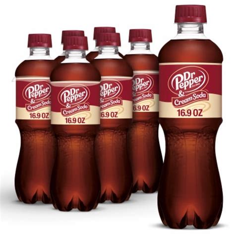 Dr Pepper® & Cream Soda Bottles, 6 pk / 16.9 fl oz - Pick ‘n Save