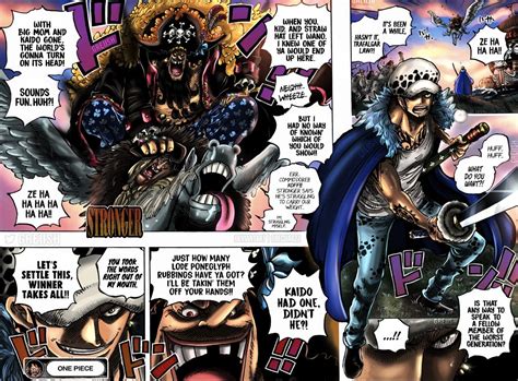 Law vs Blackbeard | One piece manga, One piece, One piece chapter