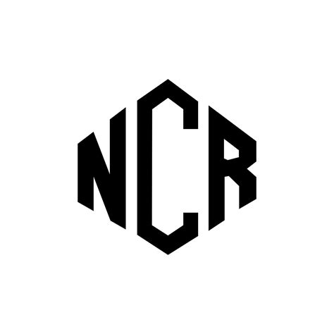 NCR letter logo design with polygon shape. NCR polygon and cube shape ...