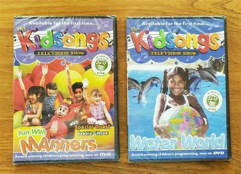 New Kidsongs Television Show Fun with Manners & Water World DVD Lot Sealed | Debbie gibson ...