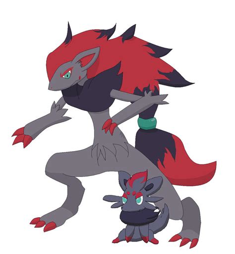 Zorua and Zoroark by pokemonRiolulover33 on DeviantArt