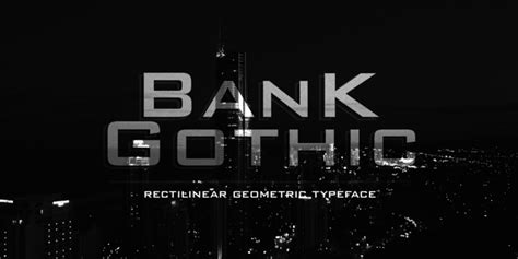 Bank Gothic font free download for Web, Figma or Photoshop.