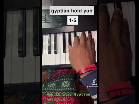 How to play Gyptian hold yuh on piano ! - YouTube