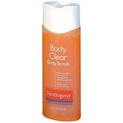 Neutrogena Body Clear Body Scrub, Salicylic Acid Acne Treatment, 8.5 oz | FSAstore.com