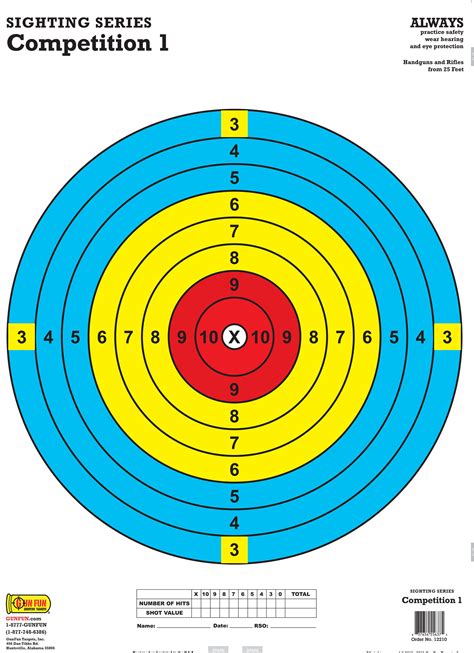 Competition 1 (12210) | GunFun Shooting Targets