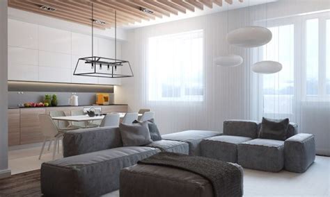 minimalist grey sectional sofa | Interior Design Ideas