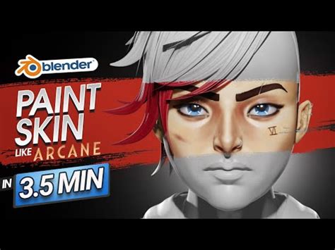 How To Paint Skin Like Arcane Characters in Blender | Blender character modeling, Blender ...
