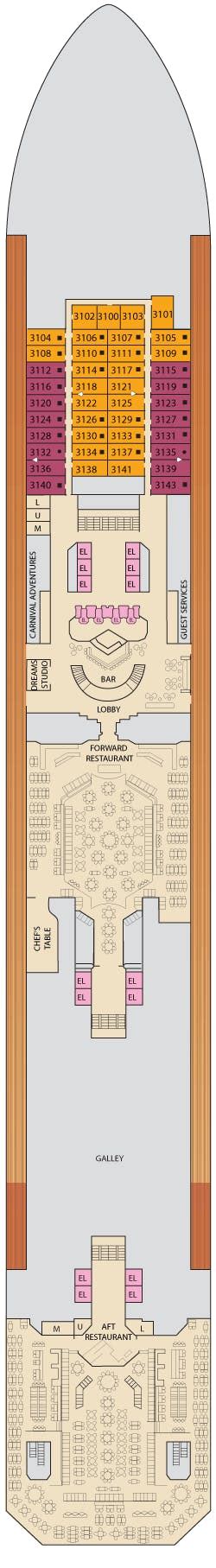 Carnival Radiance deck plans - Cruiseline.com