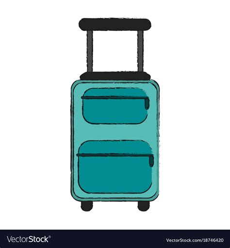 Travel luggage isolated Royalty Free Vector Image