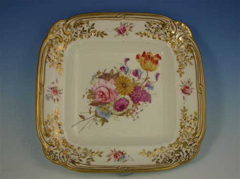 London Decorated Nantgarw Square Dish by NANTGARW POTTERY & PORCELAIN - Steppes Hill Farm ...