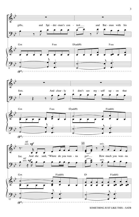 Something Just Like This Sheet Music by Mark Brymer (SKU: 00250429) - Stanton's Sheet Music