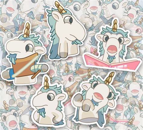 Bluey Inspired Unicorse Sticker Pack Sticker Bundle | Etsy Ireland