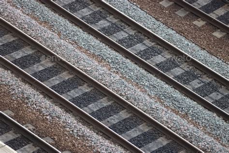 Parallel train track railway lines Stock Photo by Dobbidodarr | PhotoDune