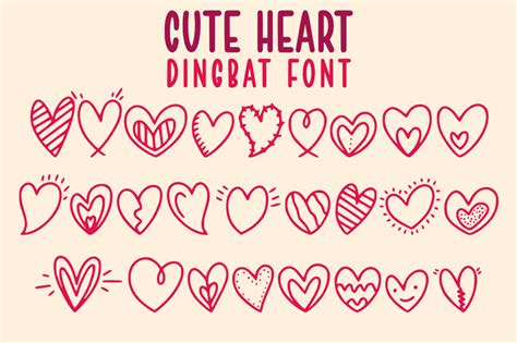 Cute Heart Font | dafont.com