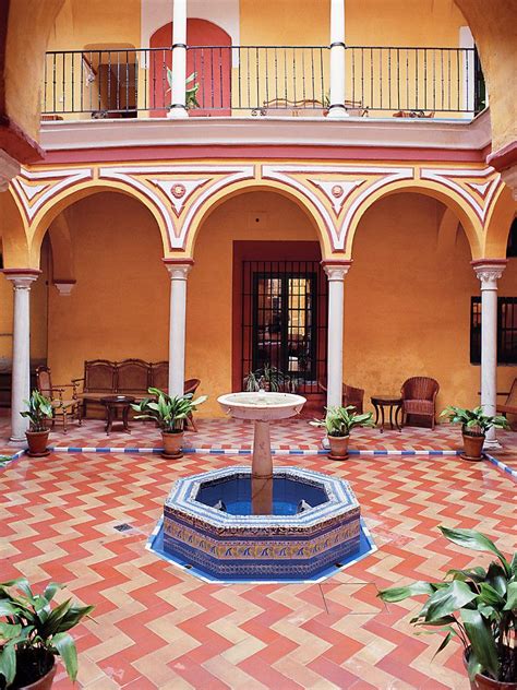 The Courtyard- Seville, Spain | Spanish style homes, Spain house, Spanish fountain