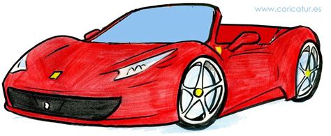 Ferrari- Free Cartoon of a Red Ferrari (adsbygoogle = window ...