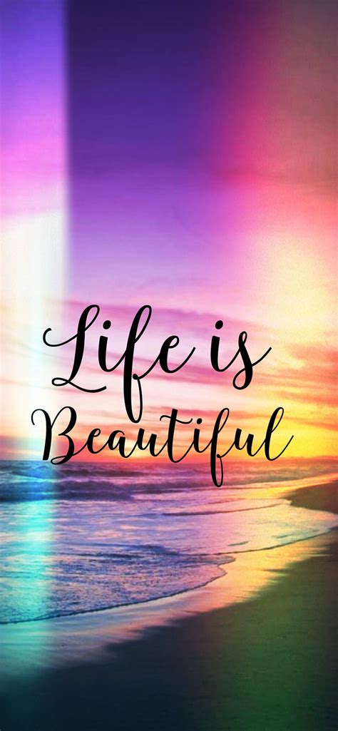 2K free download | Life is Beautiful, beach, colorful, ocean, quote, quotes, sea, summer, HD ...