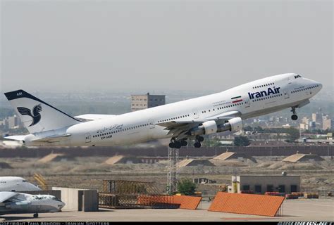 Iran Air Boeing 747-186B EP-IAM departing Tehrān-Mehrabad International, April 2009. EP-IAM was ...