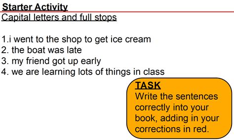 Capital Letters and Full Stops | Teaching Resources