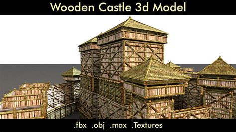 Wooden Castle- 3d Model 3D model | CGTrader