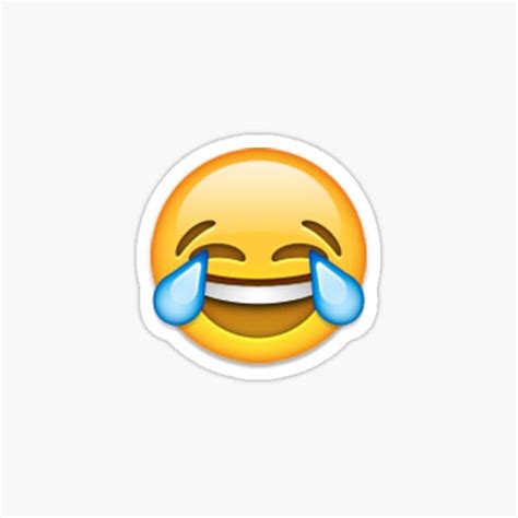 "Crying Laughing Emoji Sticker!" Sticker for Sale by ThatFattGamer | Redbubble