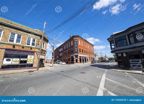 Pawtucket Historic Downtown, Rhode Island, USA Editorial Stock Photo - Image of area, downtown ...