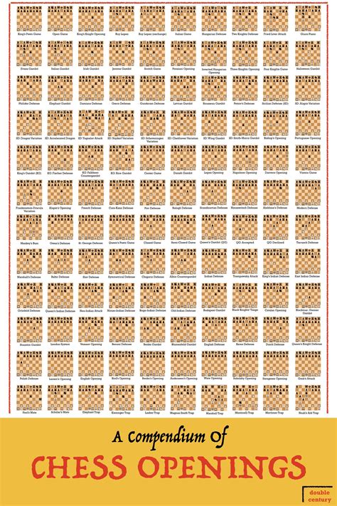 Infographic : 120 chess openings on a poster - Infographic.tv - Number ...