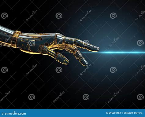 A Helping Hand from a Robot Stock Illustration - Illustration of ...