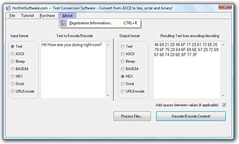 Download Easily convert from text to hex, hex to text, binary to text ...