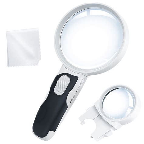 Buy iMagniphy LED Illuminated Magnifying Glass Set. Best Magnifier With ...