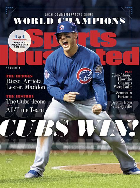 Chicago Cubs, 2016 World Series Champions Sports Illustrated Cover #3 ...