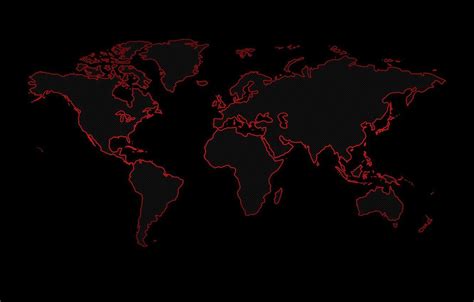 Wallpaper Earth The World Continents World Map Red Background | The Best Porn Website