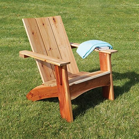 Rockler Modern Adirondack Chair Plan With Templates ...