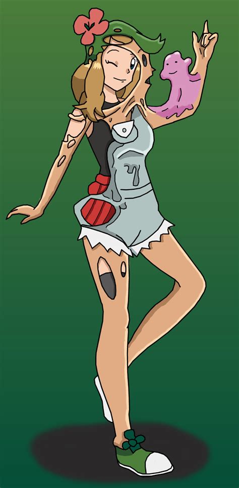 Serena disguise herself as Mallow with Ditto by StuAnimeArt on DeviantArt